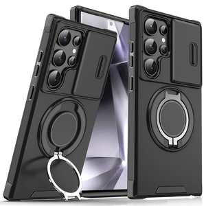 Custodia per <span class=keywords><strong>telefono</strong></span> con anello magnetico per <span class=keywords><strong>Samsung</strong></span> S25 24 23 Ultra Slide per finestra custodia Mobile antiurto - Product Image 1