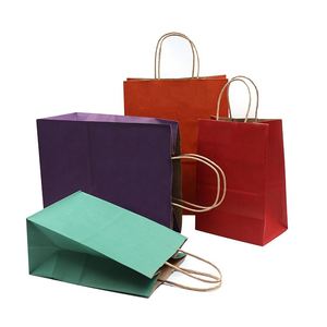 Wholesale Custom Logo Printed Recycled Kraft Craft Shopping <b>Bags</b> Brown Recycled Paper Gift <b>Bags</b> for Candle Use - Product Image 3