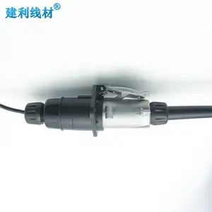 Conjunto de cabos de bobina de PVC para reboque, cabo de conectividade com visão aprimorada para reboque, câmera de 3 canais, 7 pinos, azul