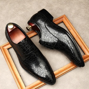 Zapatos de vestir de negocios para hombre, diseño artesanal, ligeros y cómodos, con punta, planos, con cordones, que aumentan la altura, de piel de vacuno, moda de otoño - Product Image 2