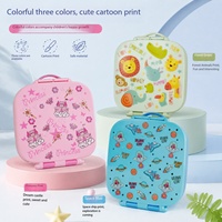 Boîte à bento pour enfants à motif princesse mignon, très vendue, en matériau sûr pour les aliments, compartimentée et portable, pour la maternelle et l'école