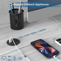 Regleta de Enchufes Empotrable para Escritorio con Orificio de 2 Pulgadas, USB-C PD de 18W, USB-A de 10W, 1 Toma de Corriente CA Americana, Enchufe Oculto para Muebles de Oficina