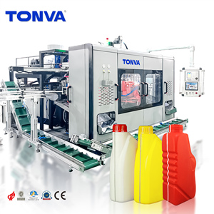 Moulage par soufflage de bouteille en plastique de jerrycan de HDPE faisant la machine avec la chaîne de production - Product Image 1