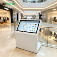 Kiosco Interactivo LCD de Autoservicio de 21.5 Pulgadas para Consultas de Información, Pantalla Publicitaria LCD para Museos, Centros Turísticos y Visitantes