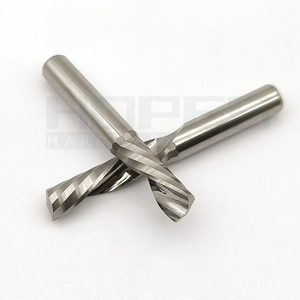 Carburo 3.175-10mm flauta espiral izquierda herramientas de corte de fresa helicoidal única para brocas de enrutador de fresado CNC de PVC Acrílico - Product Image 3