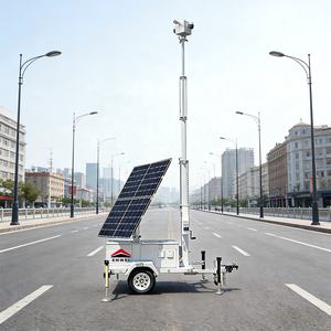 รถพ่วงกล้องวงจรปิดพลังงานแสงอาทิตย์แบบพกพาสำหรับพื้นที่ภูเขาหุบเขา ระบบ DC24V - Product Image 4