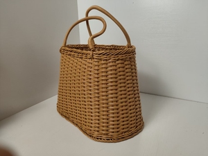 Cesto da Giardino Sospeso Moderno e Portatile, <span class=keywords><strong>Piccolo</strong></span> Cesto per Fiori e Palloni, Cesto da Parete in Rattan Naturale - Product Image 6