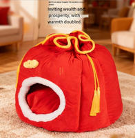 Lit pour chat isolé pour l'hiver, pour chatons, maison pour animaux de compagnie fermée, maison pour chat toutes saisons, accessoires pour animaux de compagnie, lit pour chien