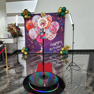 Telecamera girevole di 360 gradi con telecamera per festa rotonda con telecamera girevole di grado 360 cabina fotografica evento di promozione del concerto automatico