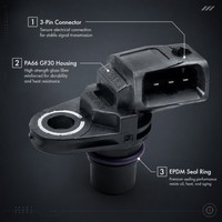 Sensor de Cigüeñal de Alta Precisión OE 06H905163B para VW Golf, Audi A4, Q5, Skoda EA888 1.8T 2.0T, Reemplazo Directo, 2 Años de Garantía