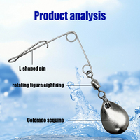 Lames de spinner pour la pêche, accessoires pour montages de leurres spinnerbait DIY, composants de rechange pour matériel de pêche, cuillères ovales pour achigan, truite et brochet