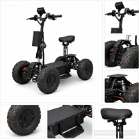 Scooter électrique à quatre roues avec siège, 3600 à 10000W, 16 pouces, tout-terrain, vente en gros