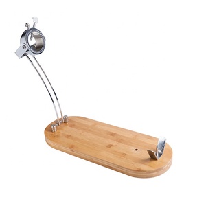 Latest Wholesale Pine Wood Jamonero Spanish <strong>Ham</strong> <strong>Rack</strong> Holder - Product Image 5
