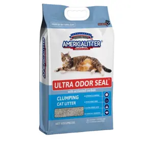 factory supplier ultra odor control and quite compact clumping bentonite kitty litter arena para gatos