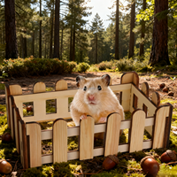 Adorable mangeoire à foin en bois pour lapin cochon d'inde chinchillas hamstes mangeoire à foin maison
