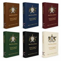 Carnet personnalisé à dos rond en cuir, reliure de luxe, couverture rigide pour cadeaux d'entreprise