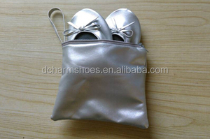 Bailarinas planas plegables para fiesta, zapatos <span class=keywords><strong>de</strong></span> <span class=keywords><strong>ballet</strong></span> para regalo <span class=keywords><strong>de</strong></span> invitación, color dorado champán, <span class=keywords><strong>precio</strong></span> barato - Product Image 3