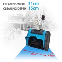 Déneigeuse électrique sans fil à batterie lithium 21V, design ergonomique, pour allée et trottoir