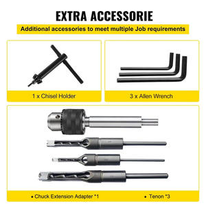 เครื่องเจาะเดือย VEVOR Powermatic พร้อมโต๊ะทำงานแบบเคลื่อนย้ายได้สำหรับงานไม้ รุ่น 57af7564-2f38-447d-8d81-2dc2c59bf3cc - Product Image 3