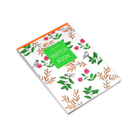 A4 Kraftpapier-Skizzenbuch zum Malen und Zeichnen Neon gedrucktes leeres Tagebuch mit benutzer definiertem Logo-Wärme bindungs geschenk