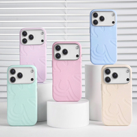 Coque de téléphone magnétique en silicone liquide à motif floral JOYPORODO V-S01, design original, pour iPhone 14 15 16 17 Pro Max, coque tendance antichoc