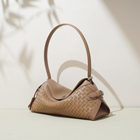 Nouveau Sac à Bandoulière et Sac Croisé 2026 en Cuir Véritable Tressé, Style Rétro Minimaliste, Léger, Polyvalent et de Haute Qualité pour le Quotidien