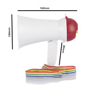 Venta al por mayor Ventas Directas altavoz de mano al aire libre inalámbrico Mini megáfono al aire libre megáfono de plástico