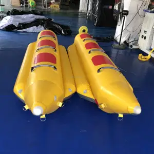 Hochwertiges aufblasbares Bananschiff Bananaboot aufblasbares Wasserspielzeug für Wassersport