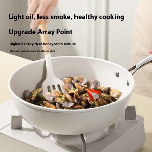 Kleine Weiße Koreanische Antihaft-Bratpfanne für den Haushalt, Gesundheits-Wok, Universeller Kochtopf, Allzweck-Geschenkpfanne - Product Image 4