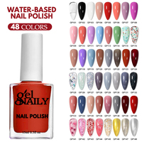 Vente en gros d'ongles personnalisés à base d'eau non toxique à faible odeur longue durée halal respirant produits de salon vernis à ongles