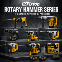 GSFixtop Professioneller Schwerlast-Elektro-Bohrhammer - Industriequalität 1250W 220V für Beton, Ziegel & Stein