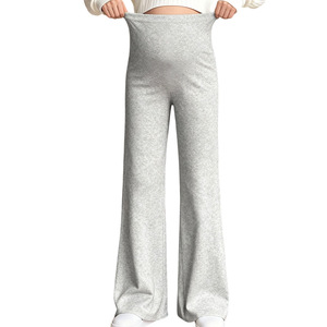 King Mcgreen Star <span class=keywords><strong>Pantalon</strong></span> skinny taille haute à jambe large pour <span class=keywords><strong>femme</strong></span> <span class=keywords><strong>enceinte</strong></span>, nouveau style automne et hiver, <span class=keywords><strong>pantalon</strong></span> extérieur - Product Image 1