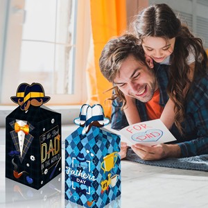 12 pièces fête des pères fête faveur coffrets cadeaux fête des pères goodies boîtes à bonbons pour les décorations de fête d'anniversaire de fête des pères heureux - Product Image 6