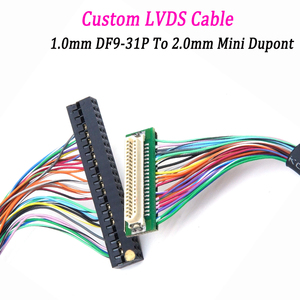 High Flex 1.0mm DF9-31P to 2.0mm Dupont Jumper Wire Anti-break Transfer LVDS Cable for Medical Imaging Monitor Test Connection - Product Image 1