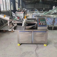Cortadora de Carne Industrial Eléctrica de Alta Eficiencia de 20L, Cortadora de Carne Automática con Tazón