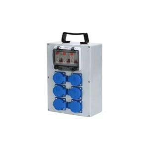 Heavy Duty 6-Gang IP65 Distribution Box 290x210x100mm with 3x 10A Sockets and 6x 32A Leakage Protection Modules - Product Image 1