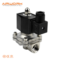 Válvula Solenoide de Latón Serie 2W Normalmente Cerrada/Abierta 12V 24V 220V CA CC Control Eléctrico para Agua, Aceite, Aire Puerto de 1/8"-2"