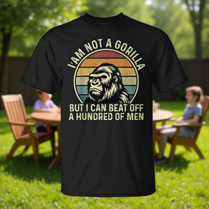 No soy un gorila, pero puedo vencer a cien hombres, camiseta, regalo del Día del Padre - Product Image 3