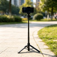 Mini trépied flexible en aluminium de 1,7 m avec verrouillage rapide, léger, longueur pliée de 450 mm, support pour appareil photo reflex numérique et téléphone portable