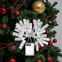 YF-Y10402 3M 20 LED alimenté par batterie guirlande lumineuse décoration de noël LED carte Photo Clips bébé fournitures