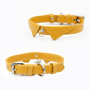 Tùy Chỉnh Thời Trang Và Dễ Thương Da Bowtie Con Chó Nhỏ Cổ Áo Với Vật Nuôi ID Tên Tấm Laser Bán Buôn Vật Nuôi Dẫn Phụ Kiện - Product Image 4