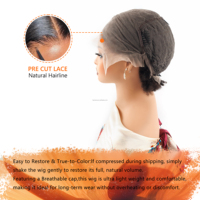 Perruque en cheveux brésiliens vierges à 100 %, bouclés afro crépus 4C, densité 180 %, dentelle transparente 13x6, coupe courte bob pour femmes, couleur noire, vente en gros