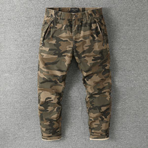 Pantaloni Cargo Larghi da Uomo CRUEL WOLF 100% Cotone Vita Media Pesante con Cerniera in Tessuto Non Tessuto Abbigliamento da Lavoro Autunnale Taglie Forti 6XL - Vendita all'Ingrosso - Product Image 3