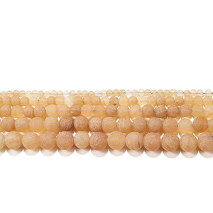Perles rondes en forme de pastèque, givrées naturellement, pour la fabrication de bracelets, 10mm, perles dispersées, composants de bijoux - Product Image 5