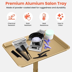 Salon Tray <b>Cart</b> 4 Wheel Multi-layer Height Adjustable Rolling Handcart <b>for</b> Beauty and Tattoo <b>Tools</b> Storage - Product Image 4