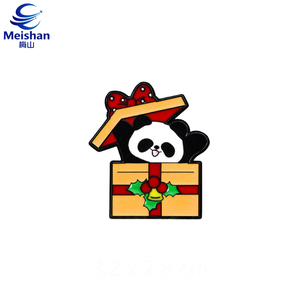 Meishan Distintivo in Smalto con Panda Cartone Animato Kawaii che Tiene un <span class=keywords><strong>Girasole</strong></span> in Fiore, Accessorio Regalo con Animali e Piante Carini, Oggetto da Collezione - Product Image 4