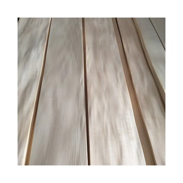 0.4mm Basswood yarık kesim doğal kaplama gri kül ahşap kaplama boya ücretsiz kaplama