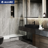Ensemble de meubles de salle de bain Allure 30 pouces avec miroir, lavabo simple européen, marbre italien, style moderne pour hôtel