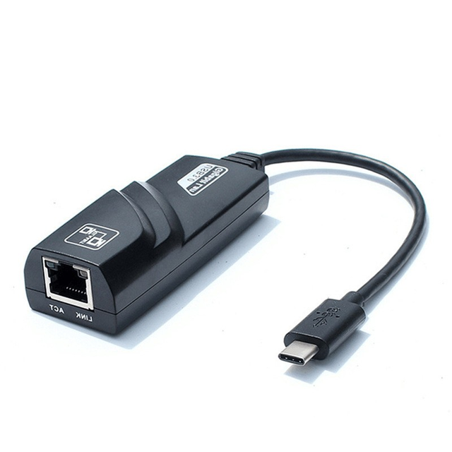 Super Speed USB 3.1 Type C to RJ45 LAN Adapter Gigabit 1000Mbps Network Card RJ45 Ethernet LAN Network Adapter Extender