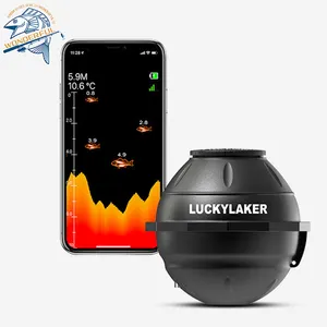 In Stock 125khz 45m Depth HD Screen Visual Underwater Detector Phone Wireless Sonar Wifi Fish Finder